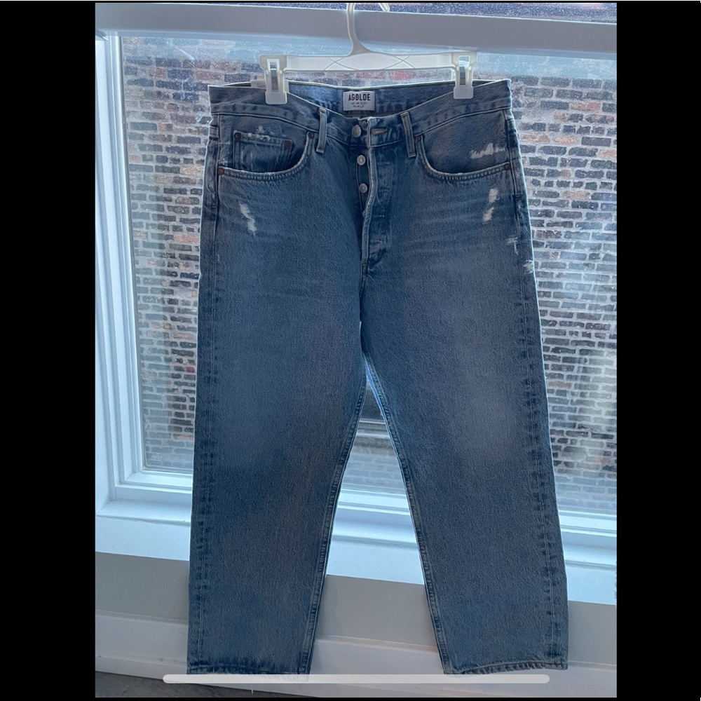 NWT Agolde Riley Crop Jeans